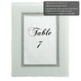 White Glass Frame With Silver Accents