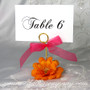 Table Number Holder Using 12-Guage Gold Floral Wire
