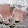 Rose Pink Italian Linen Favor Boxes