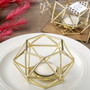 Gold Hexagon Geometric Design Tea Light Candle Holder