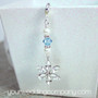 Something Blue Crystal Flower Bridal Bouquet Charm