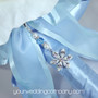 Something Blue Crystal Flower Bridal Bouquet Charm