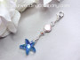 Crystal Starfish & Coin Pearl Bouquet Charm