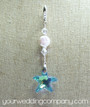 Crystal Starfish & Coin Pearl Bouquet Charm