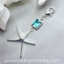 Something Blue Silver Starfish Bouquet Charm