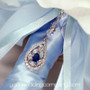 Petite Something Blue Swarovski Teardrop Bouquet Charm