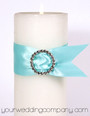 Rhinestone Buckle Circle - Wedding Unity Candle Decoration