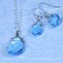 Swarovski Briolette Crystal Necklace & Earrings