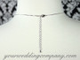 Floral-Drop Swarovski Crystal Pendant Necklace - Back View