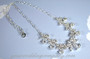 CZ Teardrop Cluster Necklace & Earrings Set