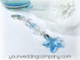 Something Blue Swarovski Starfish Bouquet Charm