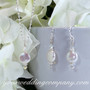 Coin Pearl Bridal Necklace & Earrings Set