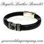Regaliz Leather Bracelet - Black Resin Bead