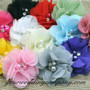 Flower Color Choices for Floral Ostrich Feather Ring Pillow