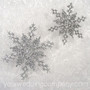 Large Glittered Snowflakes - Christmas Ornaments
