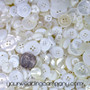 Bulk Buttons - White & Ivory Mix