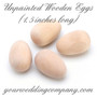 Unfinished Wooden Eggs (1.5 inch long)