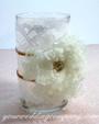 Centerpiece with Gold Faceted 5mm Sequins