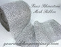 Faux Rhinestone Mesh Ribbon (Silver 24 Row)