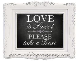 Love is Sweet Candy Buffet Sign