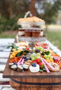 Rustic Dessert Table with Fruit