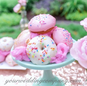 Donuts on a Ceramic Platter