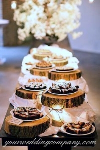 Wood Slices Used as Platters