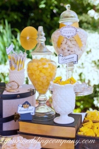 A Yellow Candy Buffet