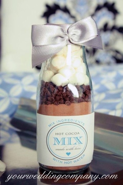 Hot Chocolate Wedding Favor Idea