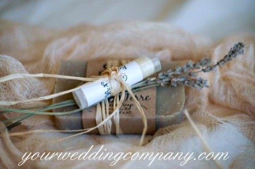 Soap & Lip Balm Wedding Favor Idea