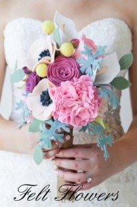 Handmade Felt Flower Bouquet