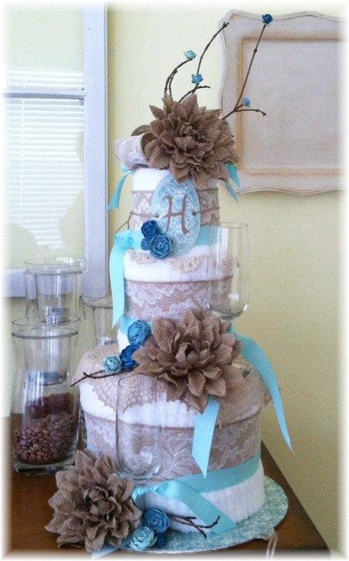 Beautiful Towel Cake