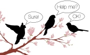 Delegate wedding tasks - birds on a branch