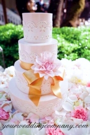 Pink Wedding Cake