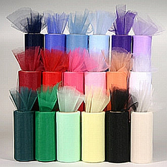 Sheer Tulle Rolls (6in x 25yds) | Tulle Rolls | Bridal Favor Packaging