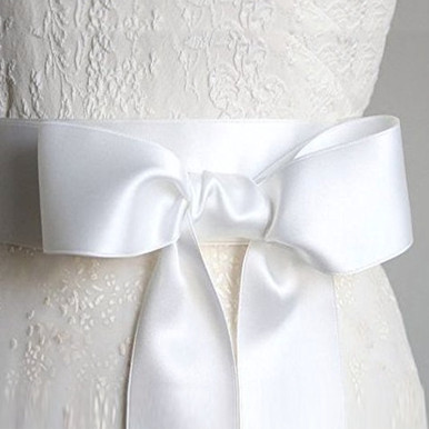 double faced satin ribbon sash