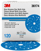 3M Hookit Blue Abrasive Disc Multi-hole, 36174, 6 in, 120 grade, 50 discs per carton, 4 cartons per case by 3M (7100091245)
