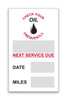 Static Oil Change Stickers by ASP Products (1805)