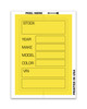 Stock Ticket Large Yellow by ASP Products (426) Stock Ticket Large Yellow by ASP Products (426)