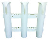 2 In 1 Molded Rod Holder Rod Rack - White - Packaged by TH Marine (RHRM-2W-DP)