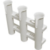 3 In 1 Molded Rod Holder Rod Rack - White by TH Marine (RHRM-3W)