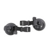 Suction Cup Lever Tie Downs, 1" Web Strap Clips -4 Pack - Packaged