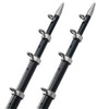 TACO 18' Telescopic Outrigger Poles HD 1-1/2" - Black/Silver - P/N OT-0552BKA186