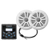 Boss Audio MCKGB450W.6 Marine Stereo & 6.5" Speaker Kit - White - P/N MCKGB450W.6