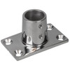 Sea-Dog Rail Base Fitting Rectangular Base 90° 316 Stainless Steel - 1-7/8" x 3-3/16" - 1" OD - P/N 281901-1