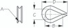 Galv Wire Rope Thimble - 1/4" by Sea Dog Marine (172006)
