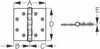 Butt Hinge 4X 4-1/2  Cntr Pin by Sea Dog Marine (205235)