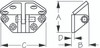 Ss Hatch Hinge Angle Base by Sea Dog Marine (205282-1)