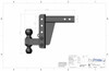 Measurements of the ProPride Brute Hitch Medium-Duty 4" Drop / Rise 14000 lb 2.0" (Class 4) Receiver