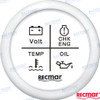 4 LED ALARM GAUGE 12V/24V WHT (RECKY79303)